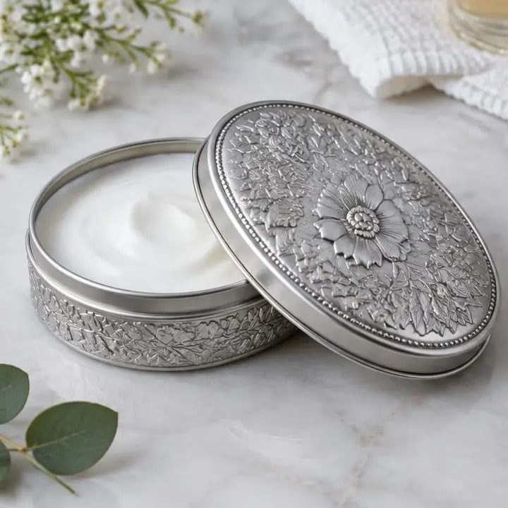 Shaped & Embossed Cans for Cosmetics