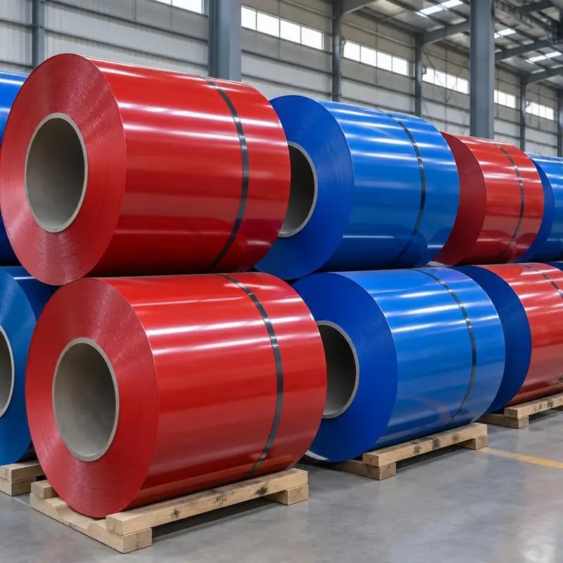 Colour coated coils