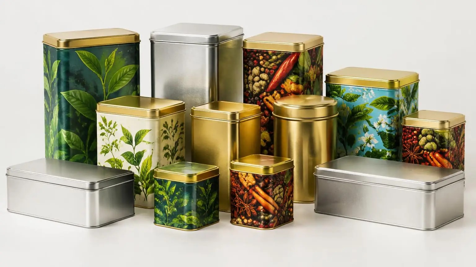 Square & Rectangular Tins