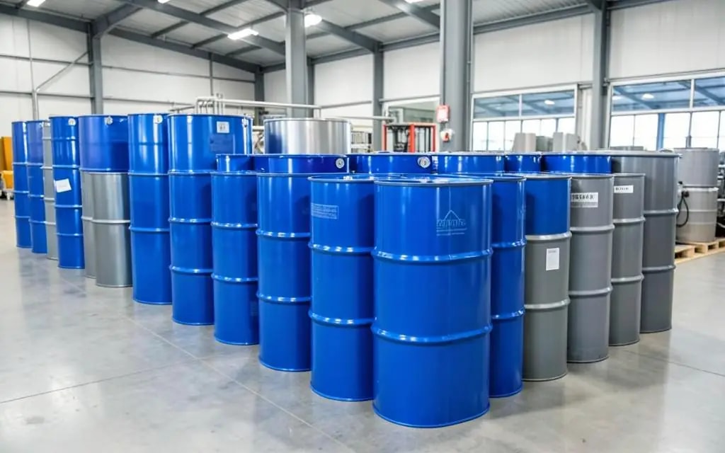 Steel drums and barrels